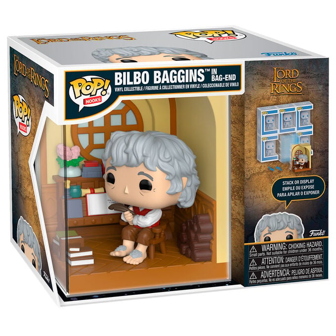 Figura POP Nooks El Señor de los Anillos Bilbo Baggins in Bag-End FUNKO