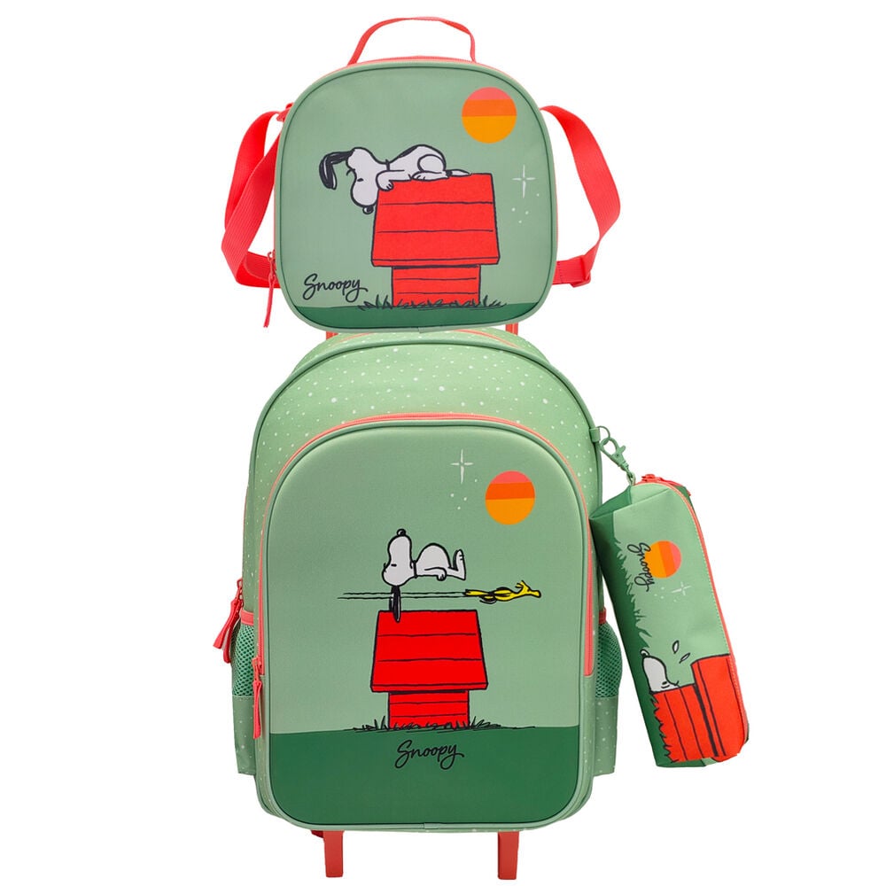 Set Trolley + portatodo + bolsa portameriendas Snoopy Peanuts CYP BRANDS