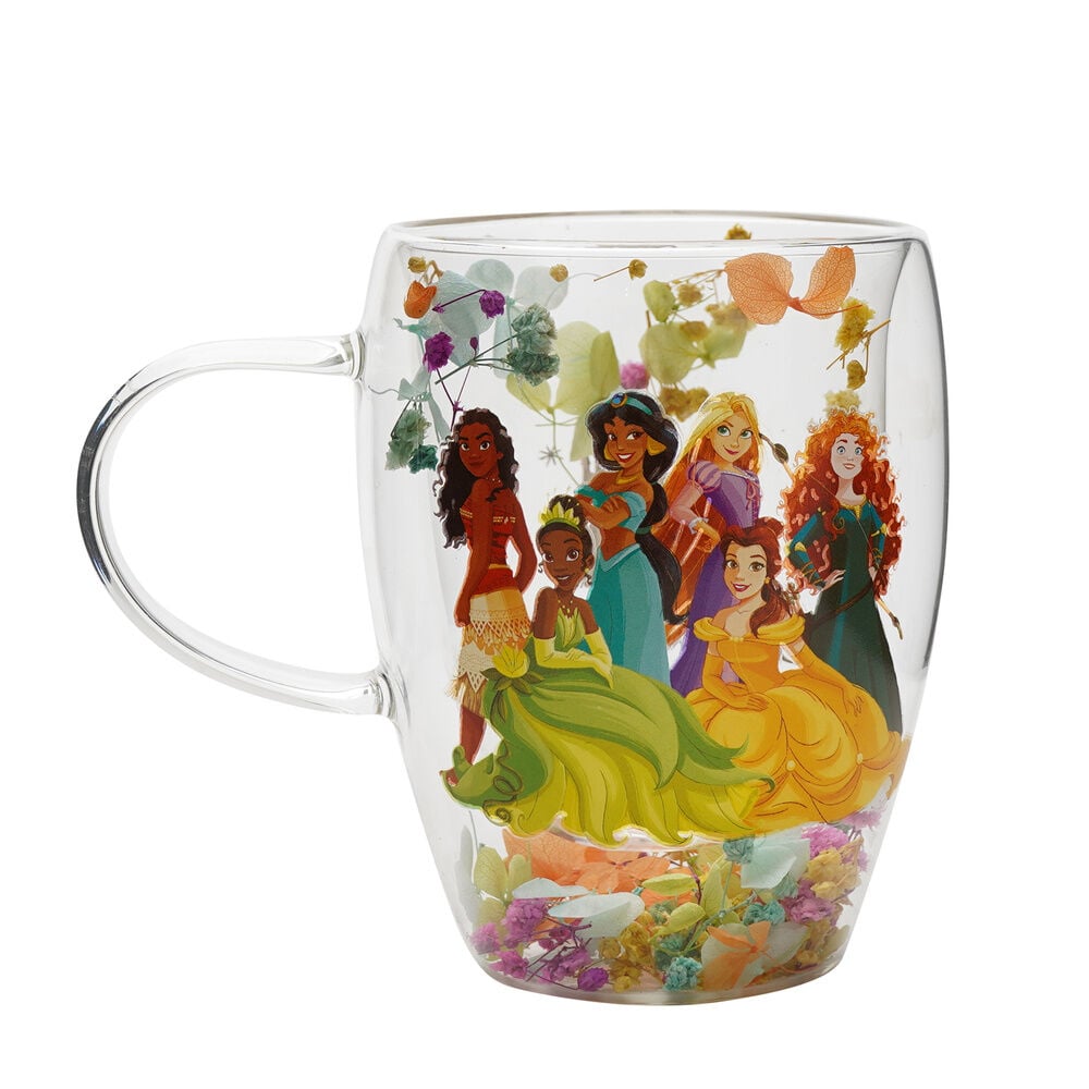 Taza cristal flores secas Princesas Disney WIDDOP & CO