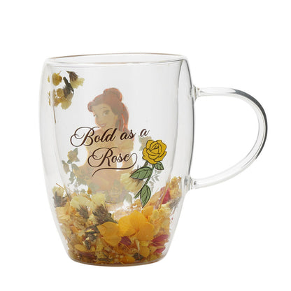 Taza cristal flores secas Bella Princesas Disney WIDDOP & CO