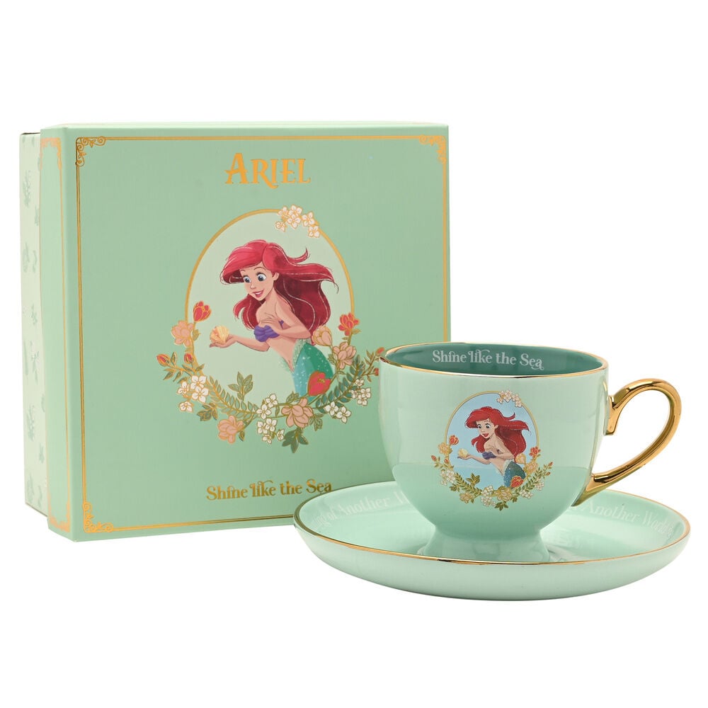 Taza te y platillo Ariel Princesas Disney WIDDOP & CO