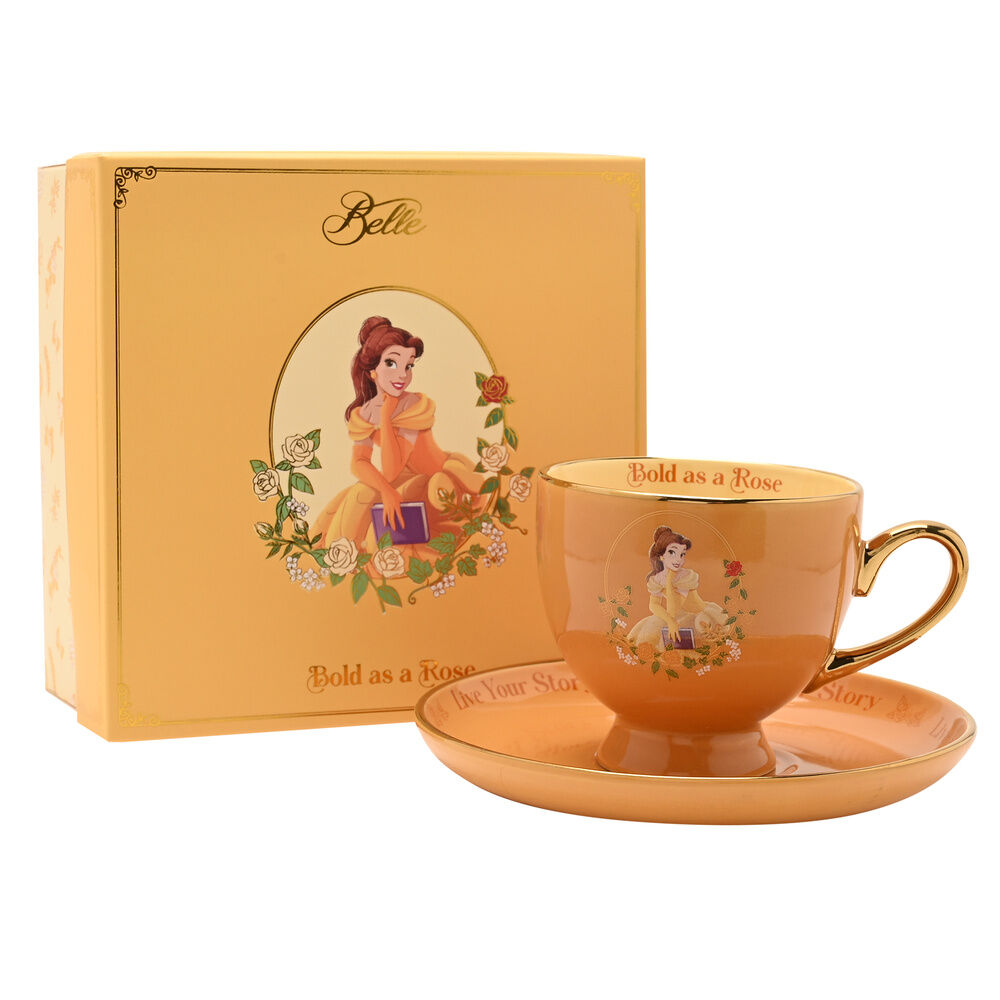 Taza te y platillo Bella Princesas Disney WIDDOP & CO