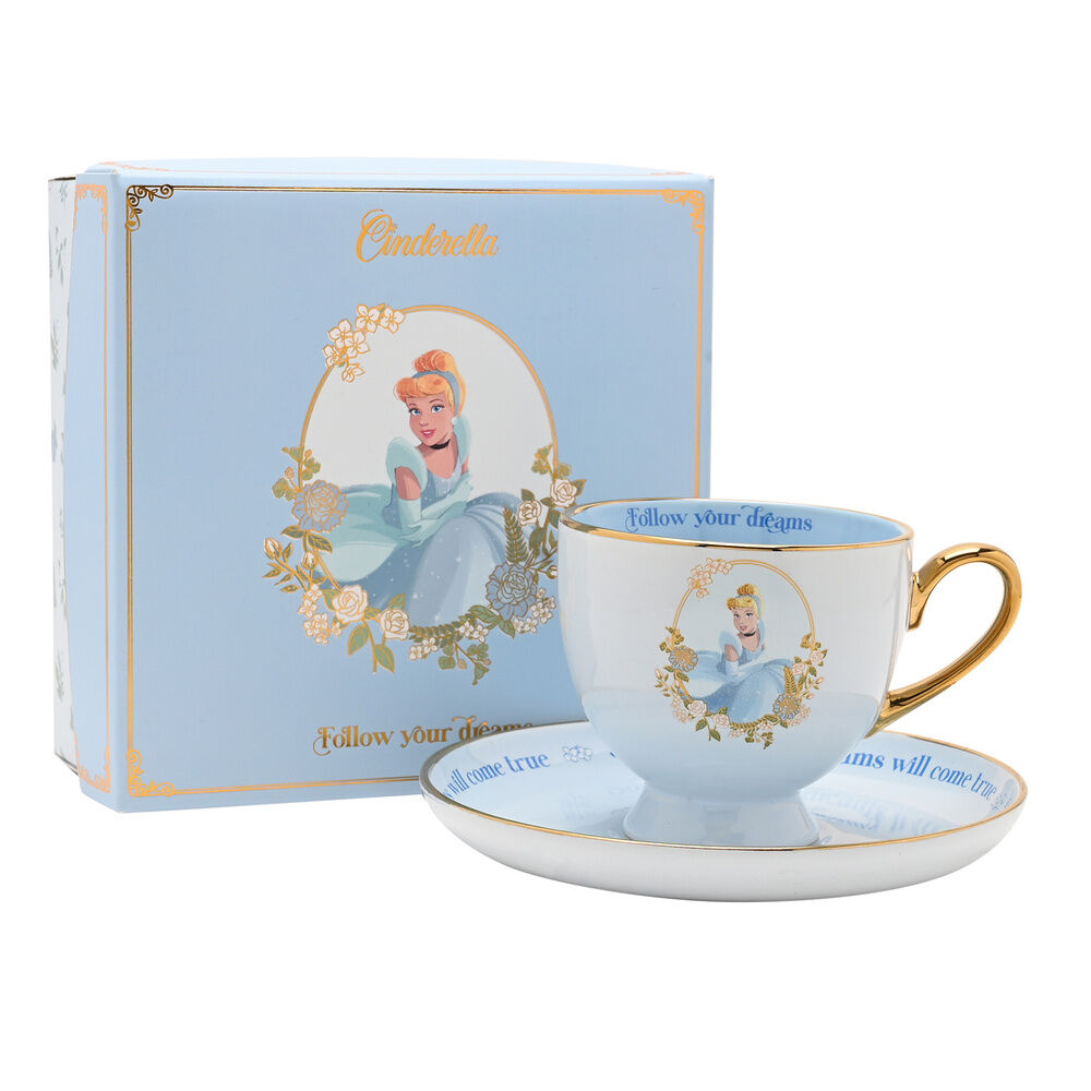 Taza te y platillo Cenicienta Princesas Disney WIDDOP & CO