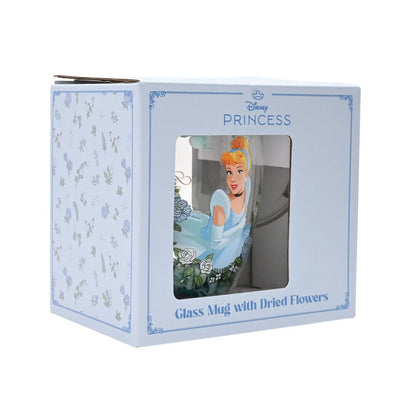 Taza cristal flores secas Cenicienta Princesas Disney WIDDOP & CO