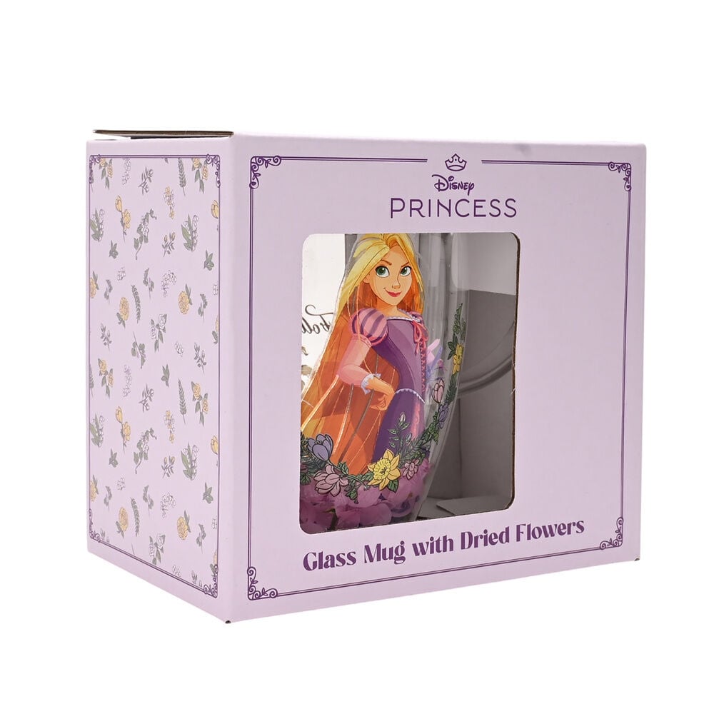 Taza cristal flores secas Rapunzel Princesas Disney WIDDOP & CO