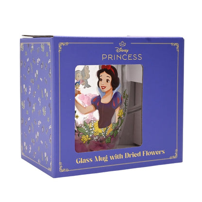 Taza cristal flores secas Blancanieves Princesas Disney WIDDOP & CO