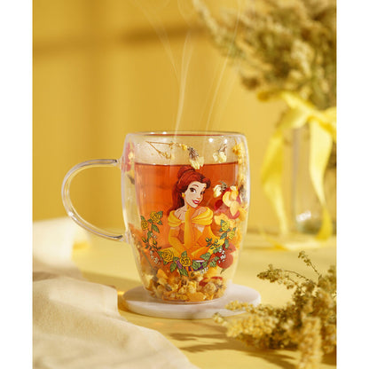 Taza cristal flores secas Bella Princesas Disney WIDDOP & CO
