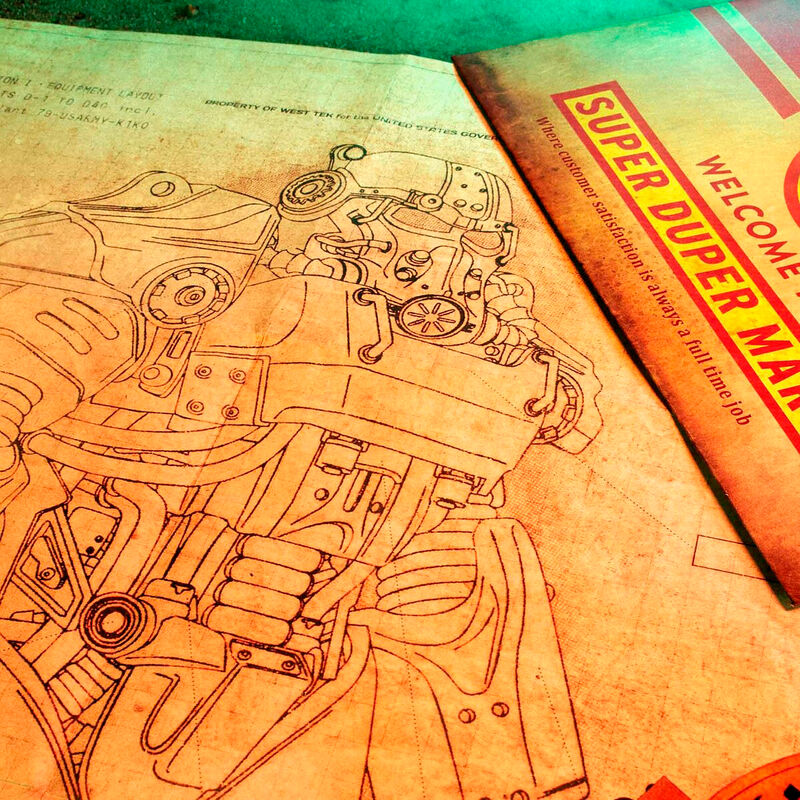 Caja metalica Tesoros del Yermo Fallout DOCTOR COLLECTOR