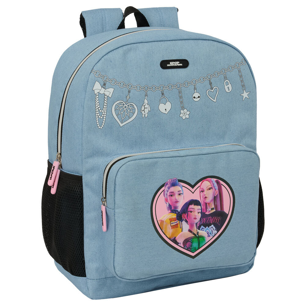 Mochila Huntrix Kpop Demon Hunters 43cm adaptable SAFTA