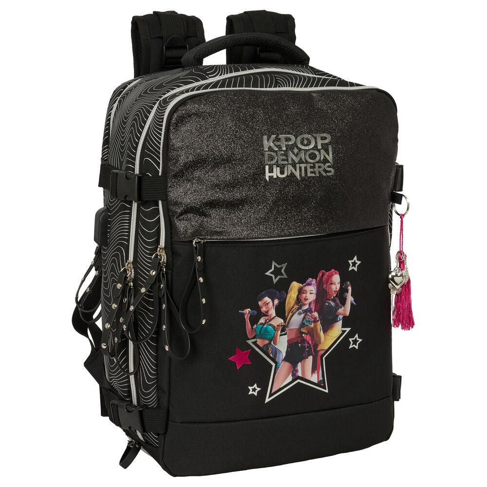 Mochila viaje cabina Energy Kpop Demon Hunters 44cm SAFTA