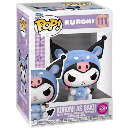 Figura POP Hello Kitty Kuromi As Baku Flocked FUNKO