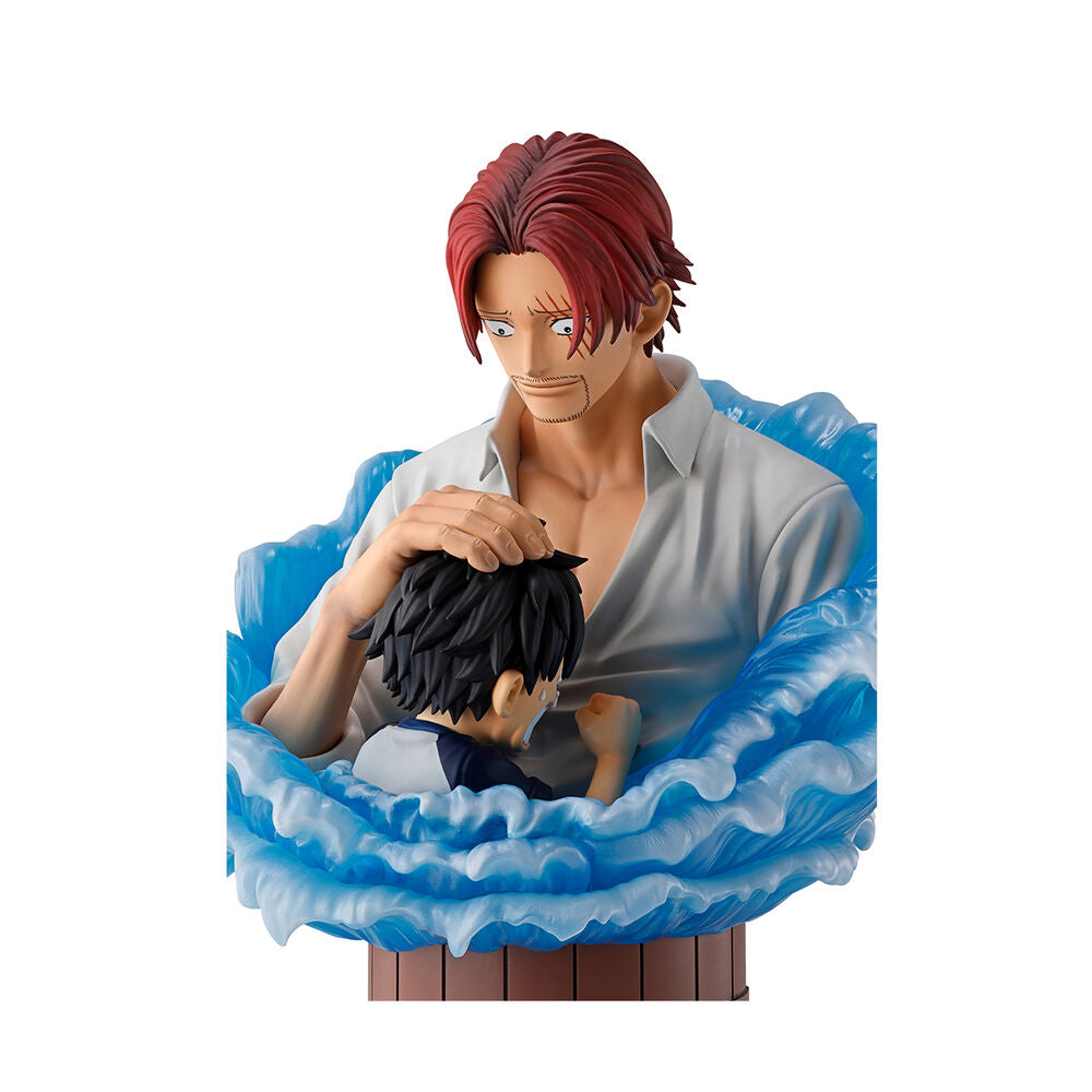 Figura Ichibansho Shanks & Luffy Red Hair Pirates One Piece 15cm BANPRESTO