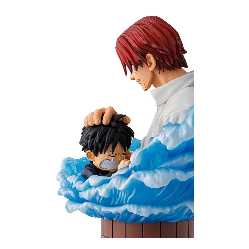 Figura Ichibansho Shanks & Luffy Red Hair Pirates One Piece 15cm BANPRESTO