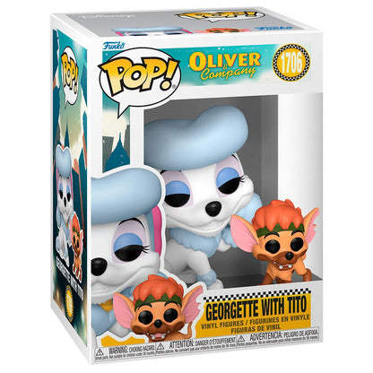 Figura POP Disney Oliver & Company Georgette with Tito FUNKO