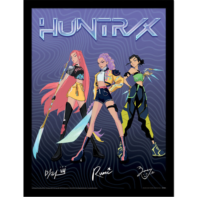Cuadro KPop Huntrix Signature Demon Hunters PYRAMID