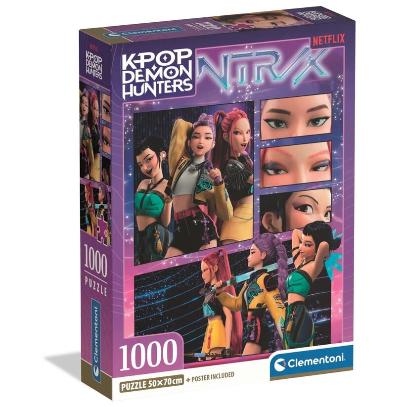 Puzzle 2 CB Kpop Demon Hunters 1000pzs CLEMENTONI