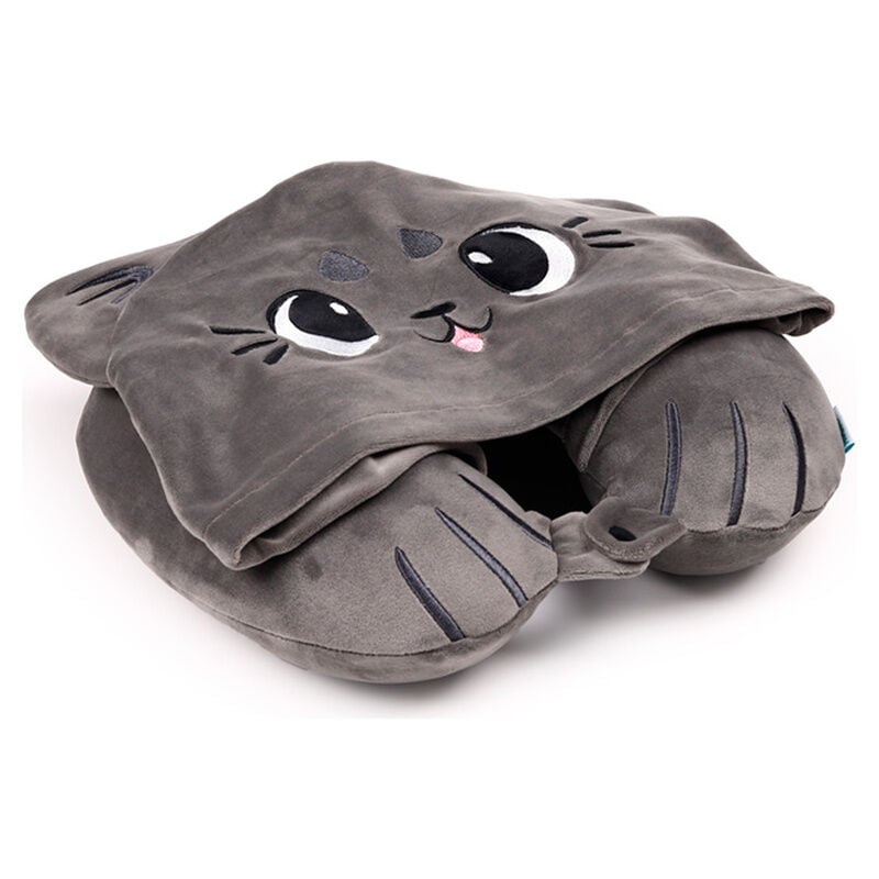 Almohada viaje capucha Gatos Beans & Co Hoodeazzz PUCKATOR