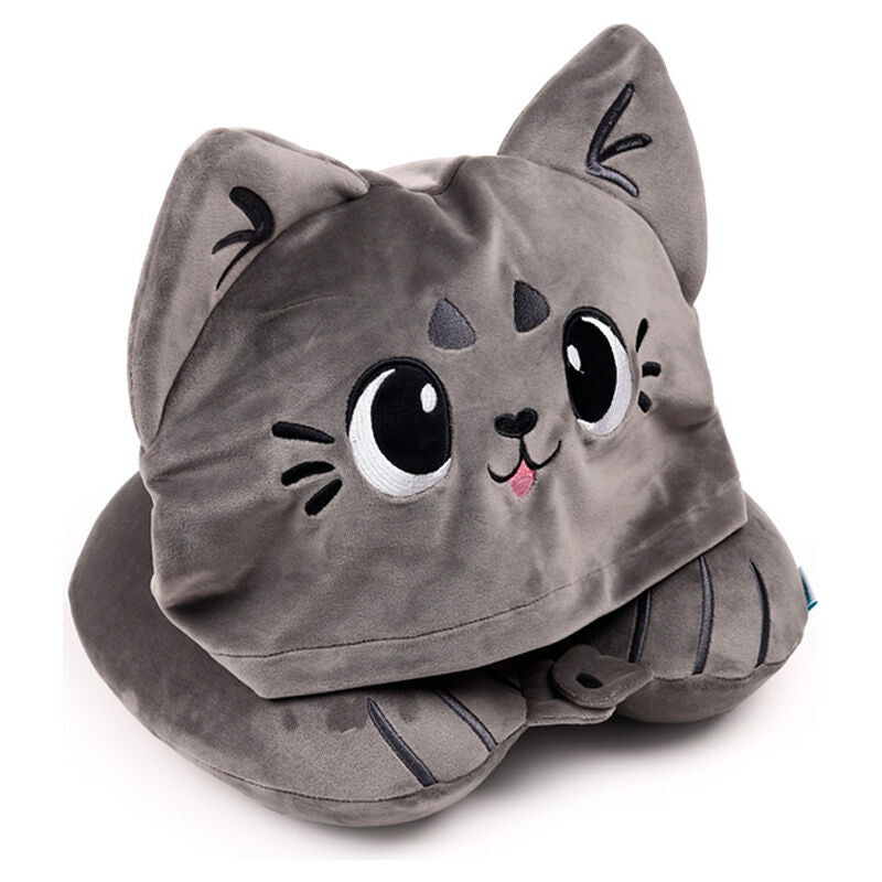 Almohada viaje capucha Gatos Beans & Co Hoodeazzz PUCKATOR