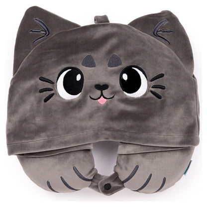 Almohada viaje capucha Gatos Beans & Co Hoodeazzz PUCKATOR