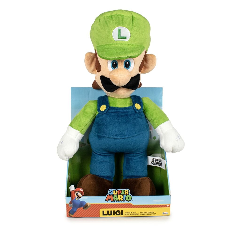 Peluche Jumbo Luigi Super Mario Nintendo 50cm JAKKS PACIFIC