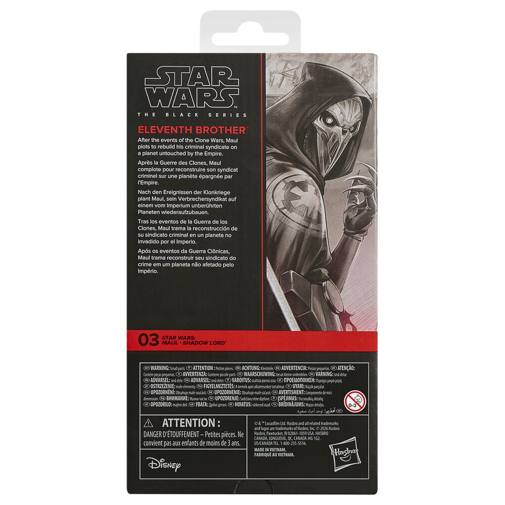 Figura Eleventh Brother Maul Shadow Lord Star Wars 15cm HASBRO