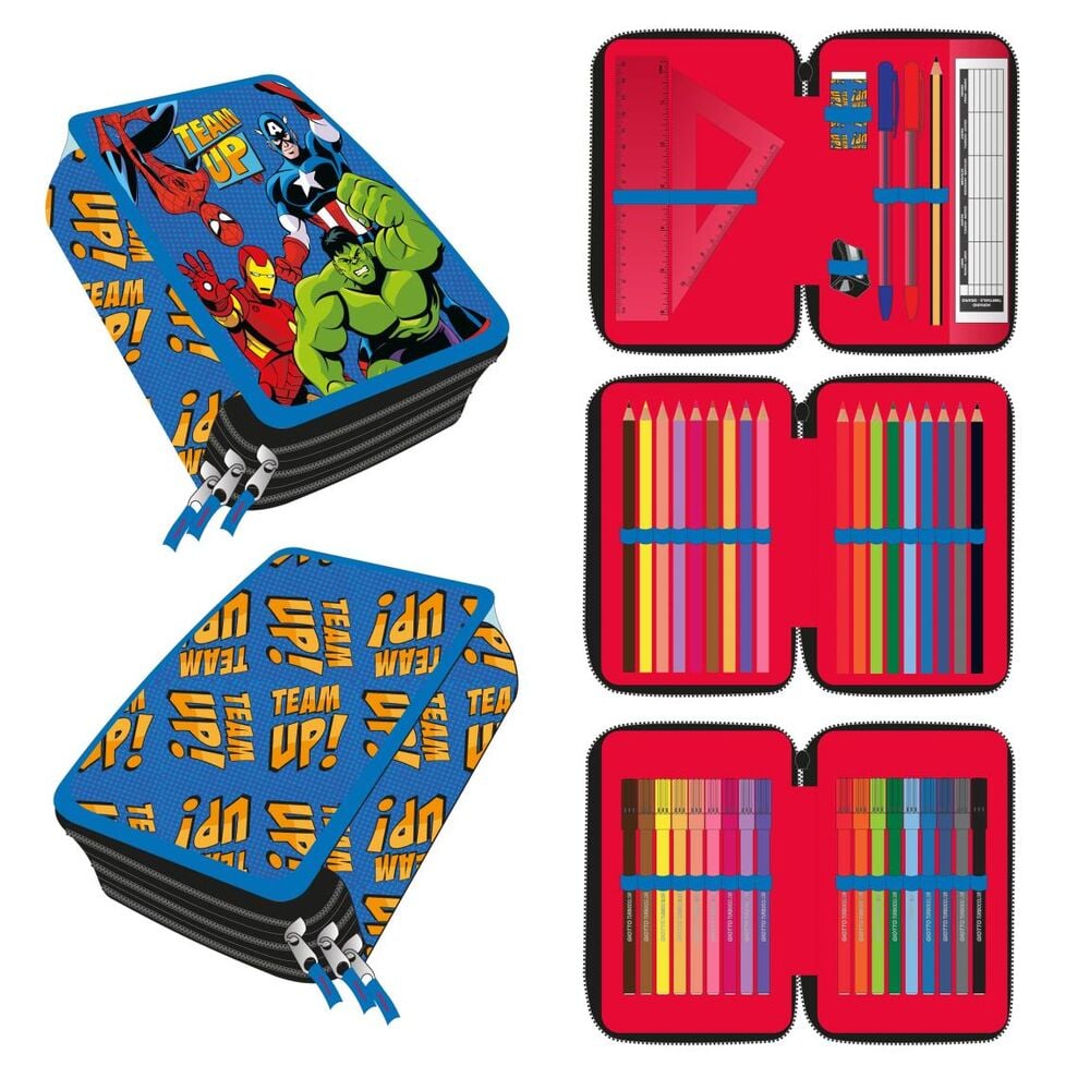Plumier Vengadores Avengers Marvel triple CERDÁ