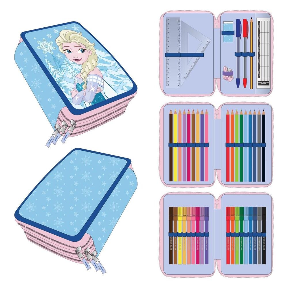 Plumier Elsa Frozen Disney triple CERDÁ
