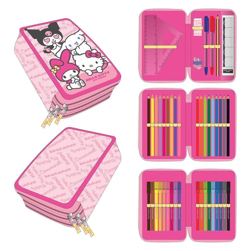 Plumier Hello Kitty and Friends triple CERDÁ