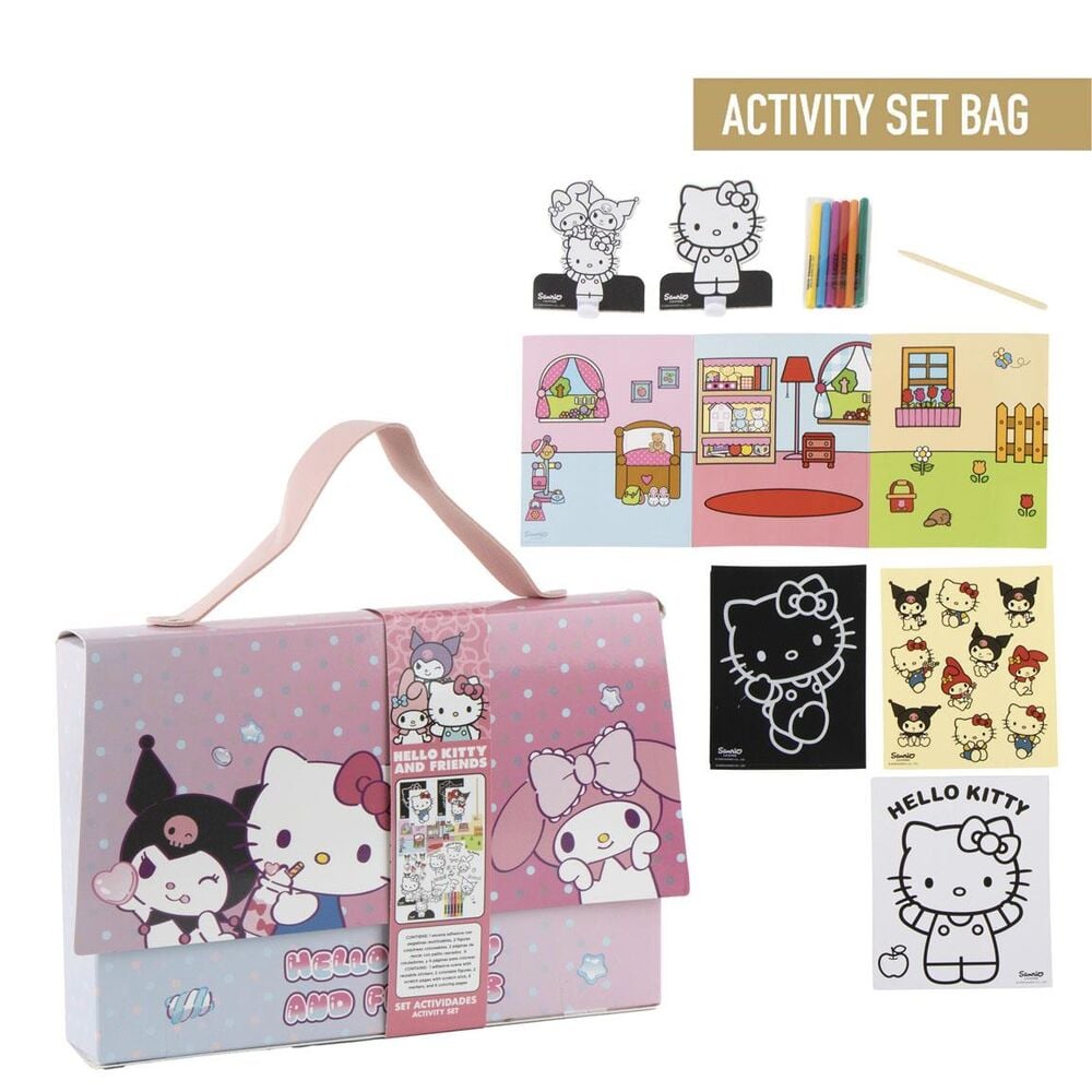 Bolso set coloreable Hello Kitty and Friends CERDÁ