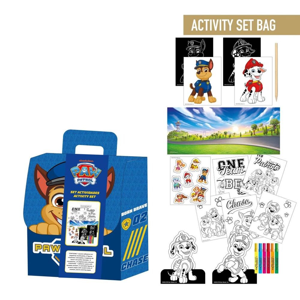 Mochila set coloreable Patrulla Canina Paw Patrol CERDÁ
