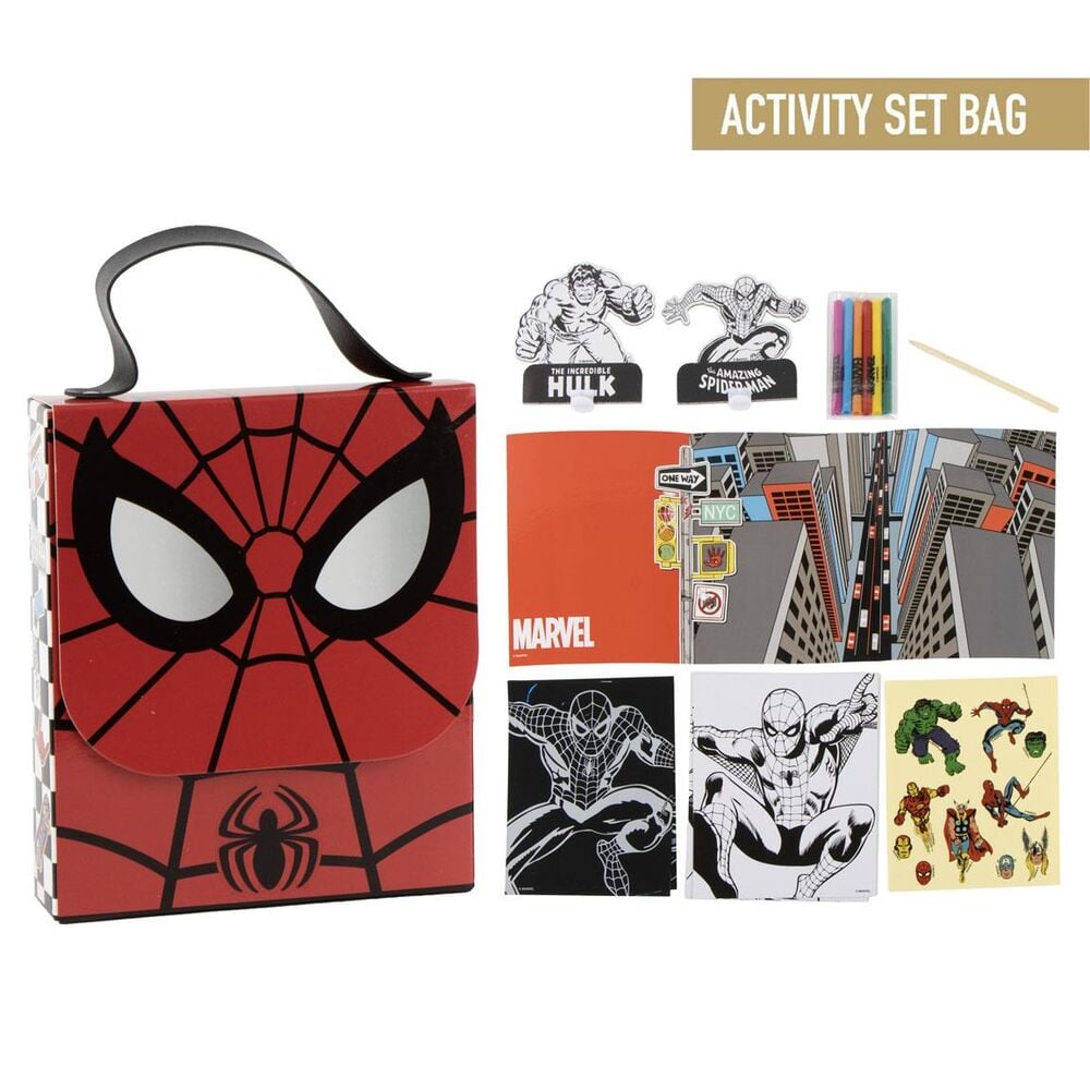 Mochila set coloreable Spiderman Marvel CERDÁ