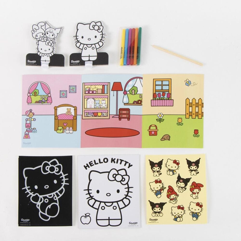 Bolso set coloreable Hello Kitty and Friends CERDÁ