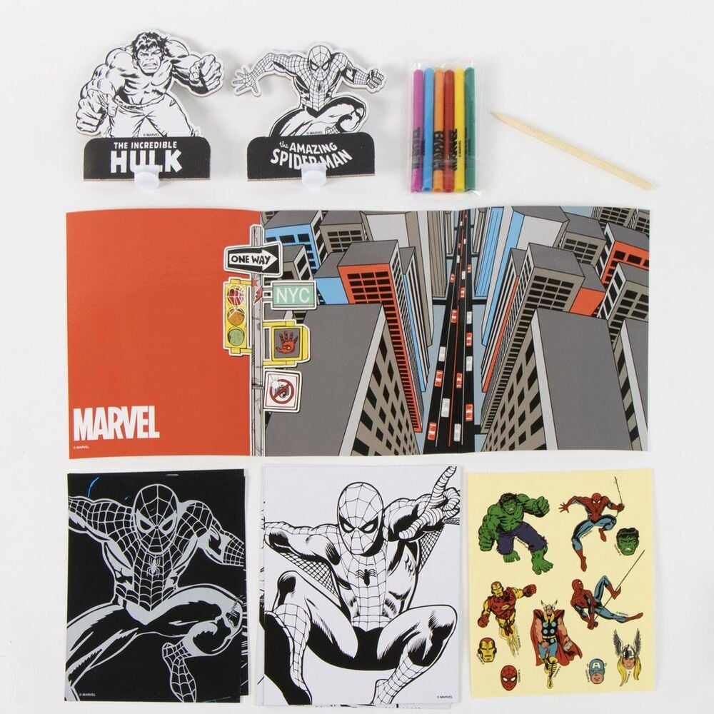 Mochila set coloreable Spiderman Marvel CERDÁ