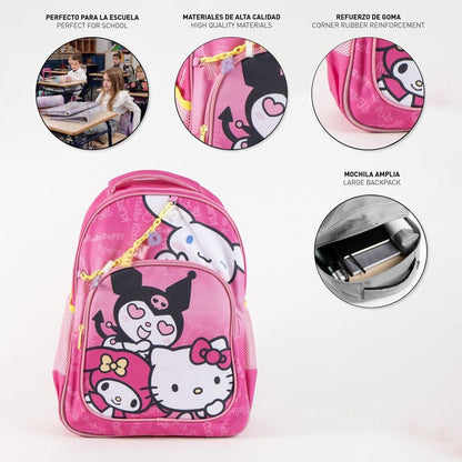 Mochila Hello Kitty and Friends 42cm adaptable CERDÁ