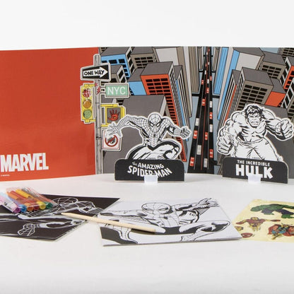 Mochila set coloreable Spiderman Marvel CERDÁ