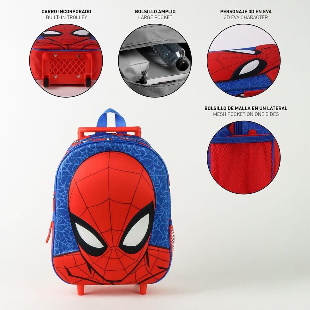 Trolley 3D Spiderman Marvel 30cm CERDÁ