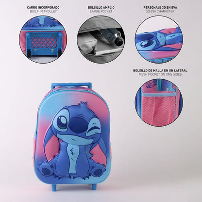 Trolley 3D Stitch Disney 30cm CERDÁ