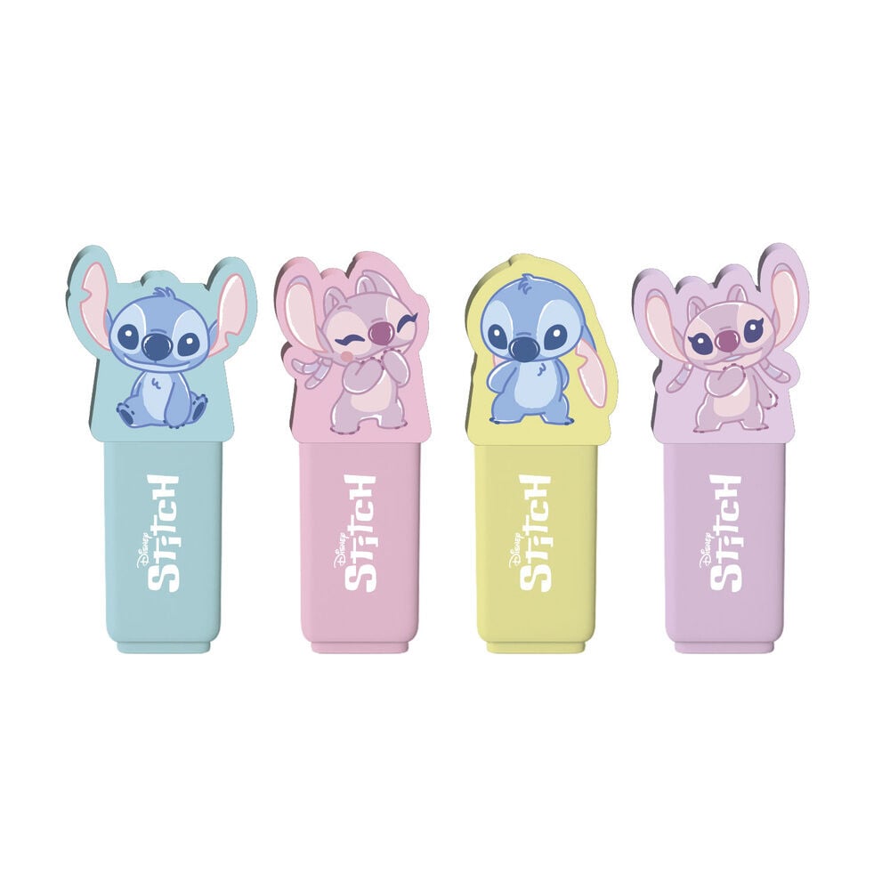 Set 4 subrayadores topper Stitch Disney ERIK