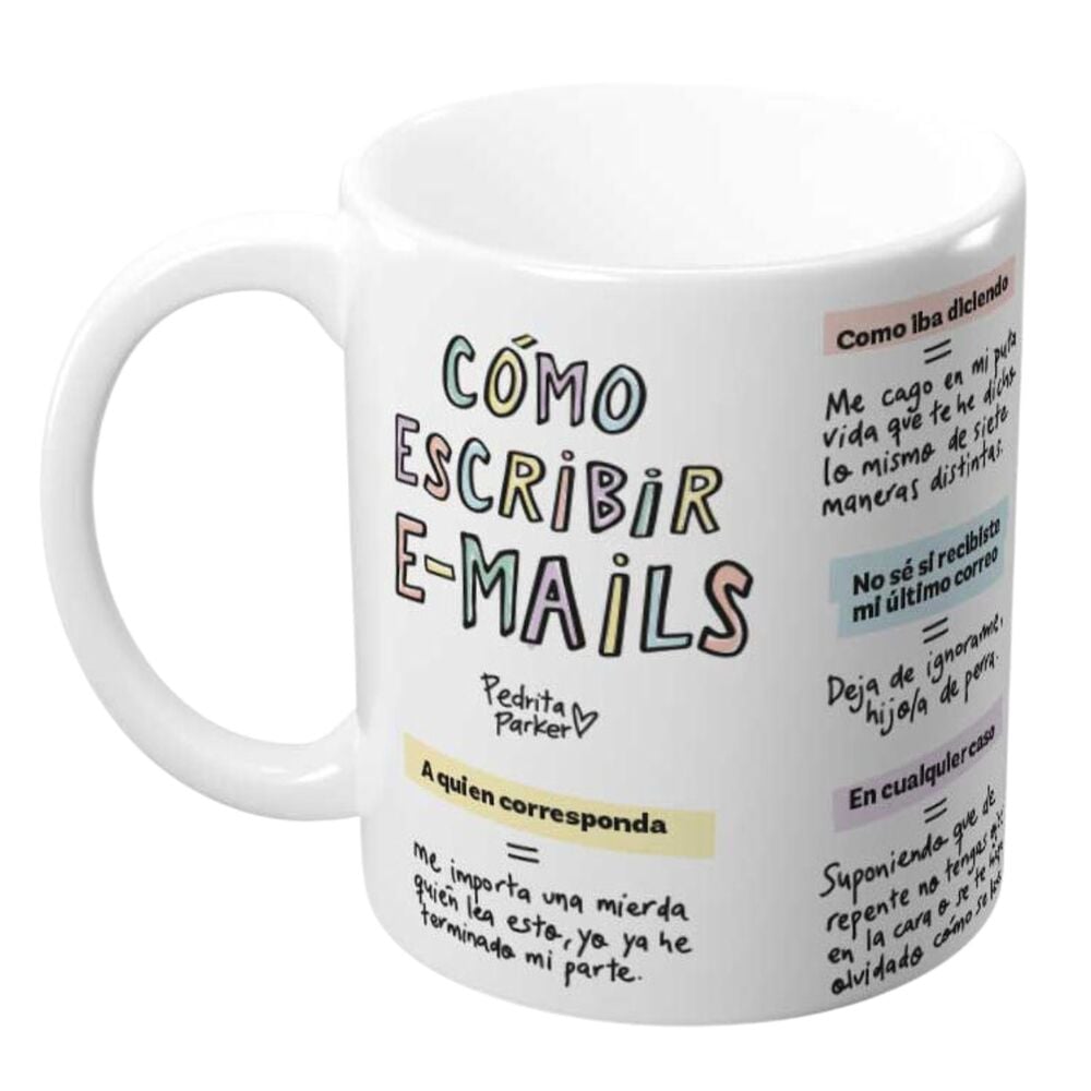 Taza Como Escribir Email Pedrita Parker ERIK