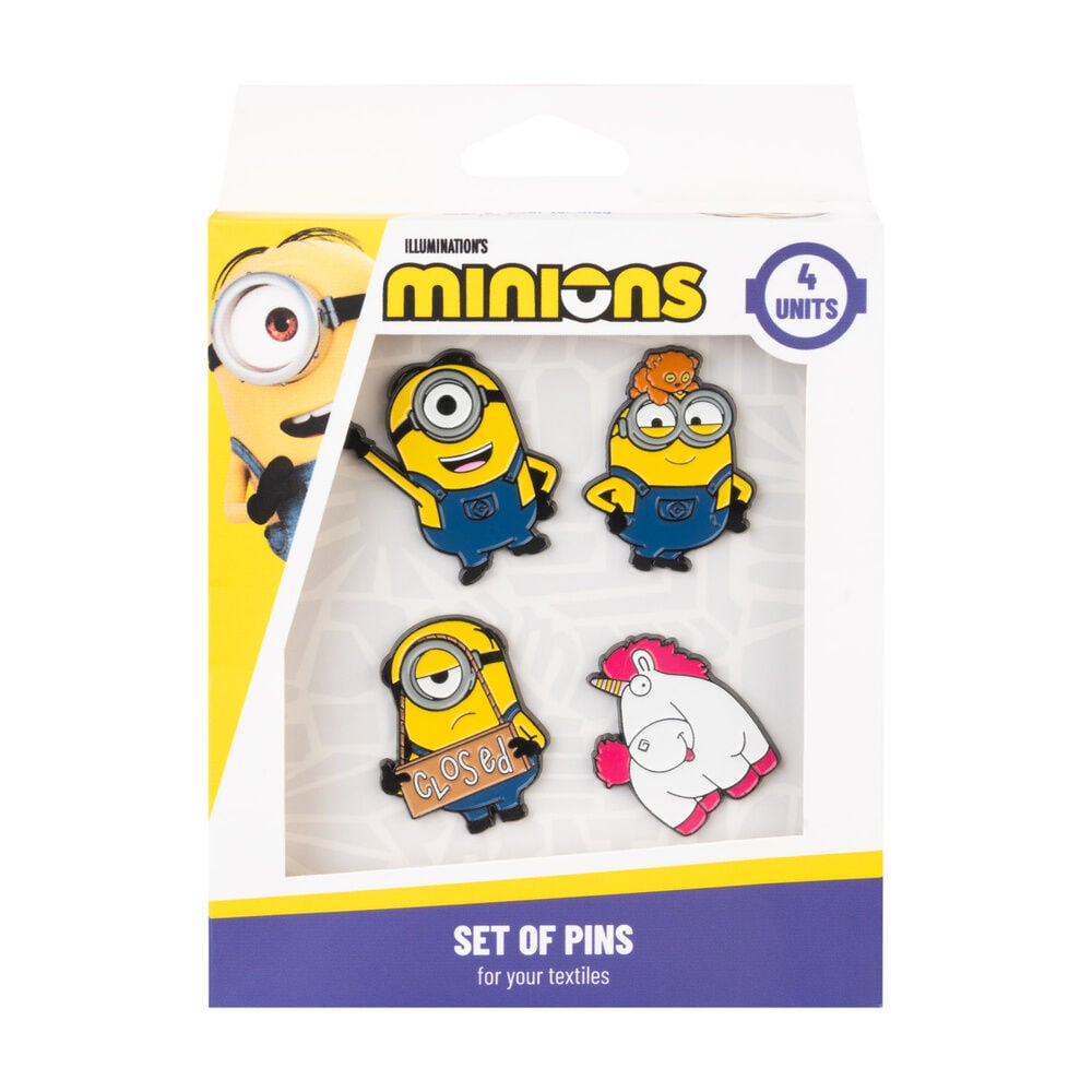 Set 4 pins Minions ERIK