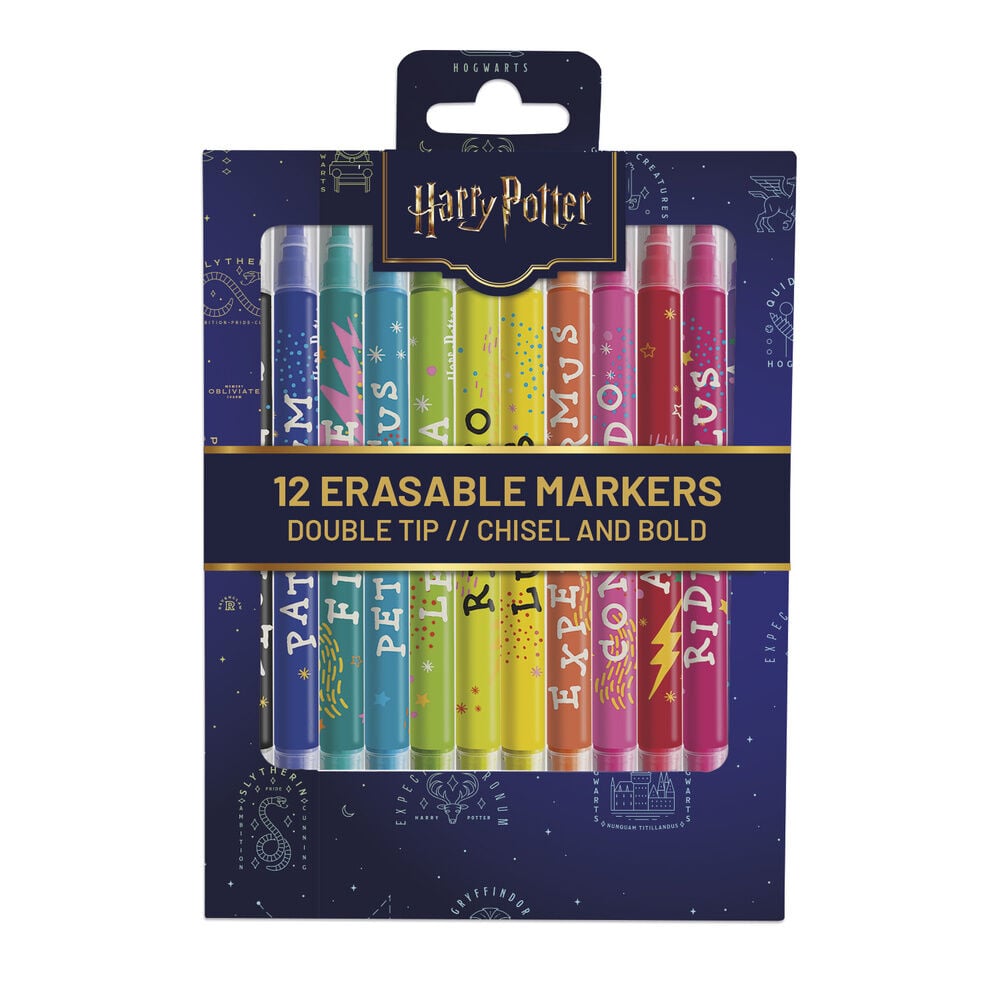 Set 12 rotuladores borrables Hechizos Harry Potter ERIK