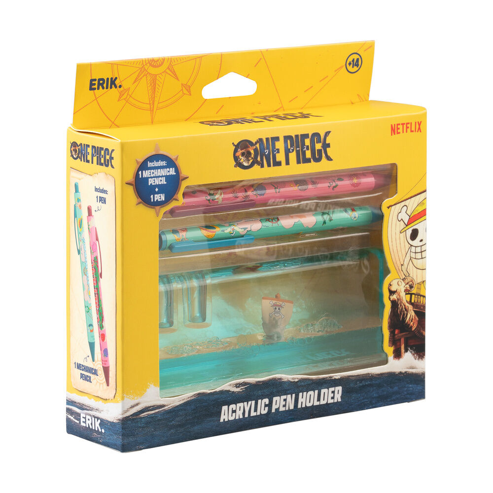 Base acrilica + lapiz y boligrafo Going Merry One Piece ERIK