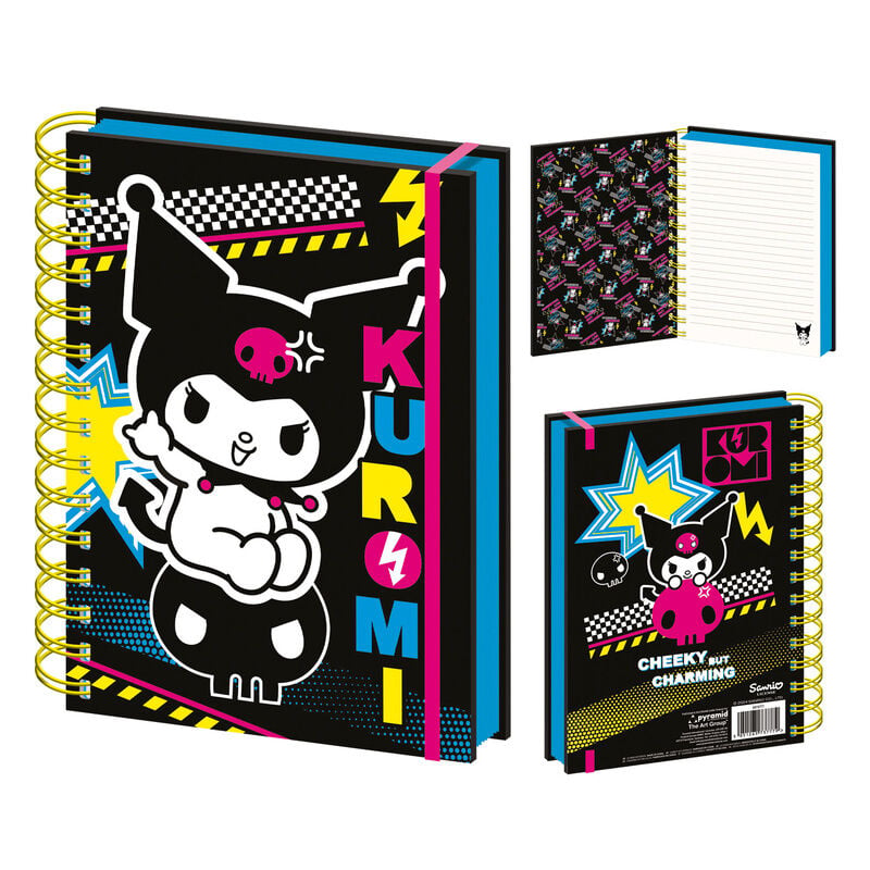Cuaderno A5 Punk Vibes Kuromi Hello Kitty PYRAMID