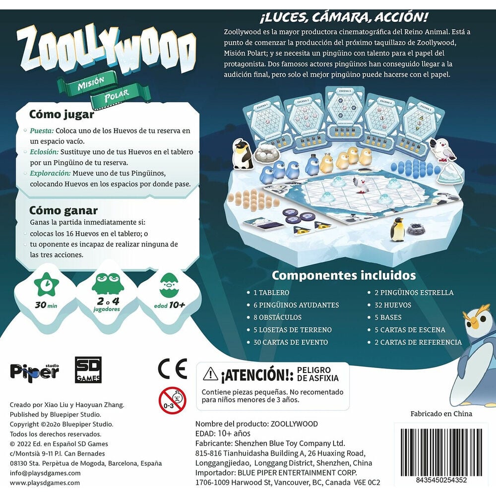 Juego mesa Zolywood español SD GAMES