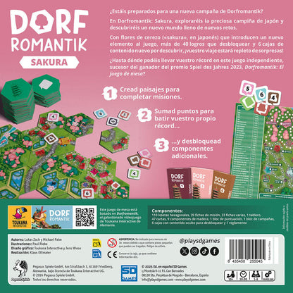 Juego mesa Dorfromantik Sakura español SD GAMES