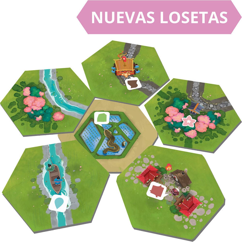 Juego mesa Dorfromantik Sakura español SD GAMES