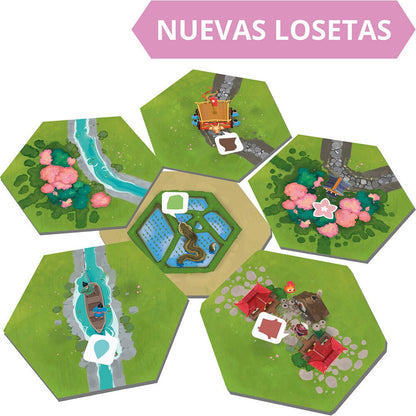 Juego mesa Dorfromantik Sakura español SD GAMES