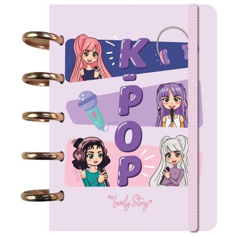 Cuaderno A6 Pink KPop LOVELY STORY