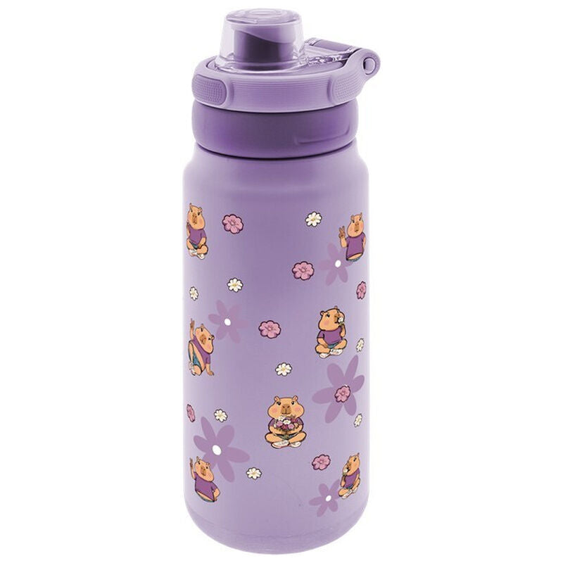 Botella termica sport Flower Capibara 750ml LOVELY STORY