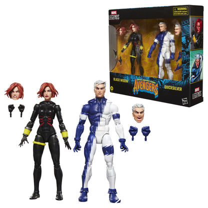 Set 2 Figuras Marvel Black Widow y Quicksilver Los vengadores Avengers Marvel 15cm HASBRO